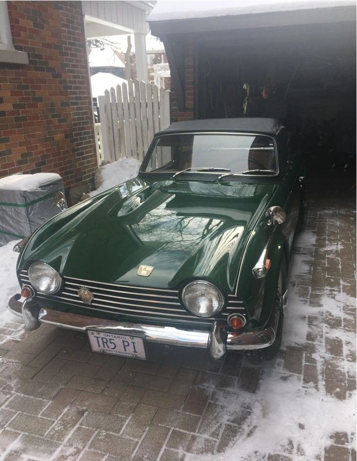 Triumph TR5 during the winter off season