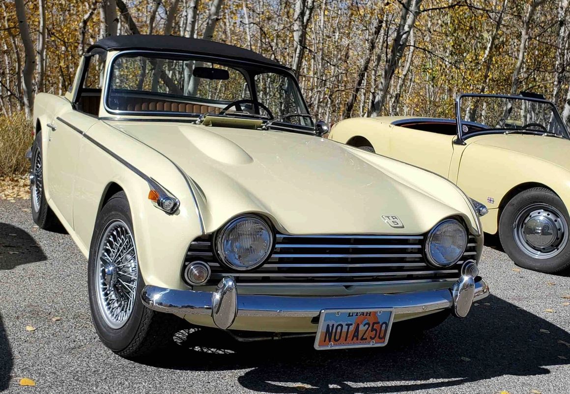 Triumph TR5 during the winter off season